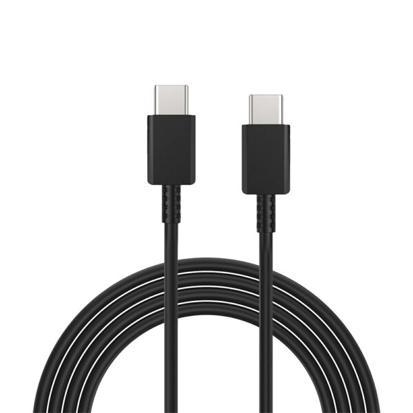ecobox ładowarka sieciowa 3,6a 25w czarna pd typ-c ta800 dc03 + kabel usb pd typ-c - typ-c 1m