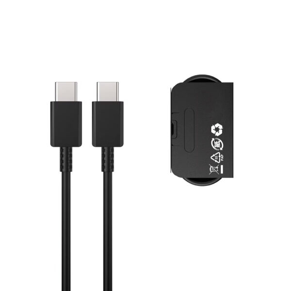 litte ładowarka sieciowa pd 2xusb-c 1xusb ep-t6530 65w czarny + kabel usb pd typ-c - typ-c 3a 60w czarny