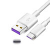 economy kabel usb typ-c 5a biały 30cm