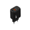 somostel ładowarka sieciowa + kabel usb - typ-c / microusb / lightning 1m czarny sms-sm02