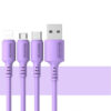 somostel kabel usb - microusb 3.1a 30w 1.2m quick charge qc3.0 fioletowy sms-bp06