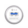 somostel ładowarka samochodowa usb + kabel usb - lightning 3a quick charge qc3.0 biały sms-a46