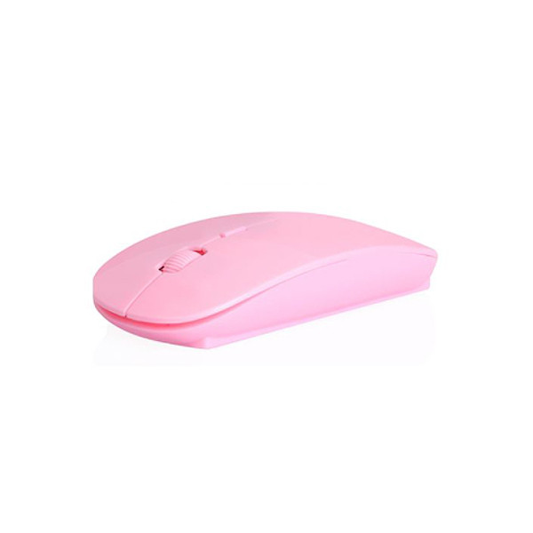 ecobox mysz optyczna bezprzewodowa 4d slimfit różowa