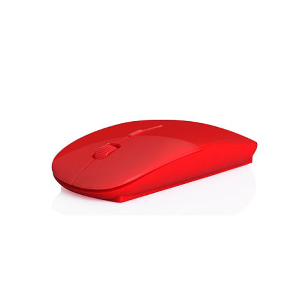 ecobox mysz optyczna bezprzewodowa 4d slimfit czerwona