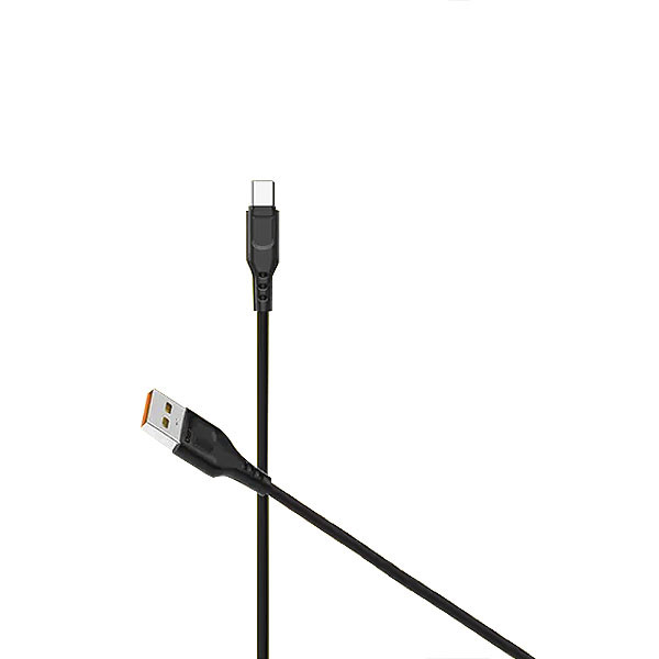 denmen kabel d01 usb - typ-c 2.4a 1m quick charge qc3.0 czarny