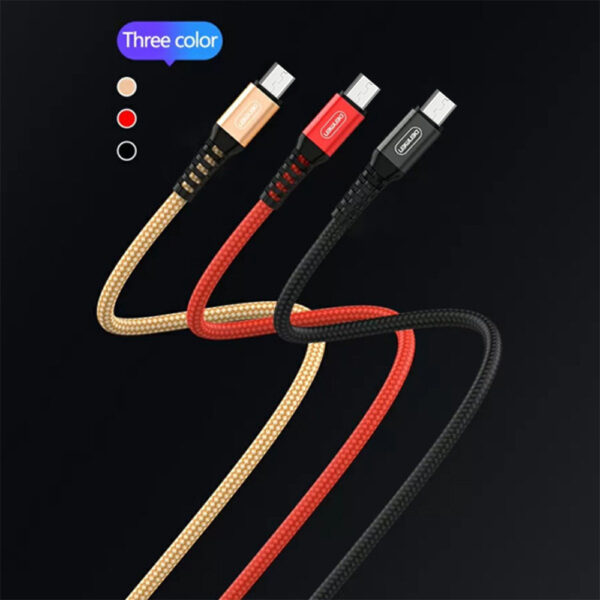denmen kabel usb wzmacniany oplot micr czerwony 1m d02v