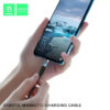 denmen kabel usb typ-c 2.4a czarny d18 magnetyczny