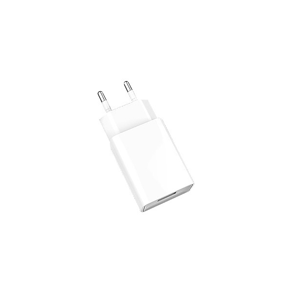 ładowarka sieciowa 2.4a denmen biała 2400ma dc01 12w single