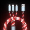 somostel kabel 3w1 usb - typ-c / microusb / lightning 3.1a 30w 1.2m quick charge qc3.0 czerwony sms-by03