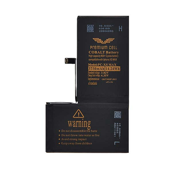 bateria premium cell cobalt iphone xs max 3730mah 600+ cycles