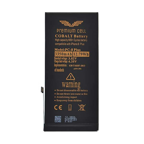 bateria premium cell cobalt iphone 8 plus 3350mah 600+ cycles