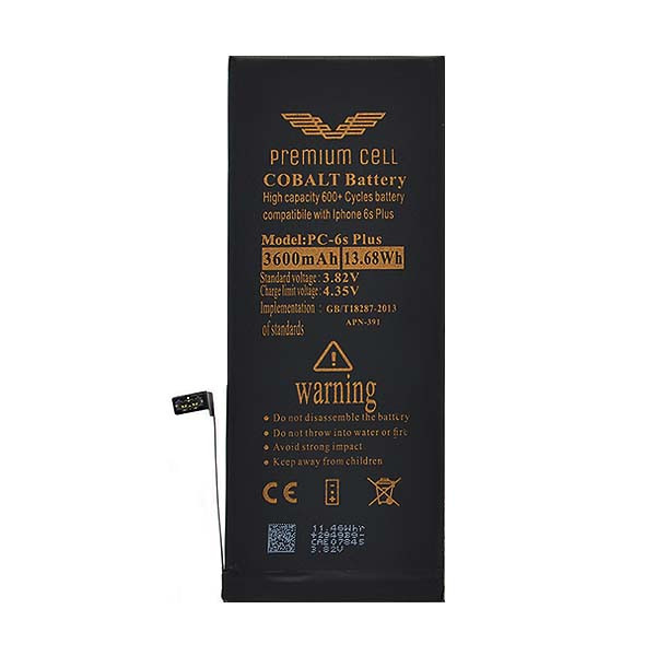 bateria premium cell cobalt iphone 6s plus 3000mah 600+ cycles