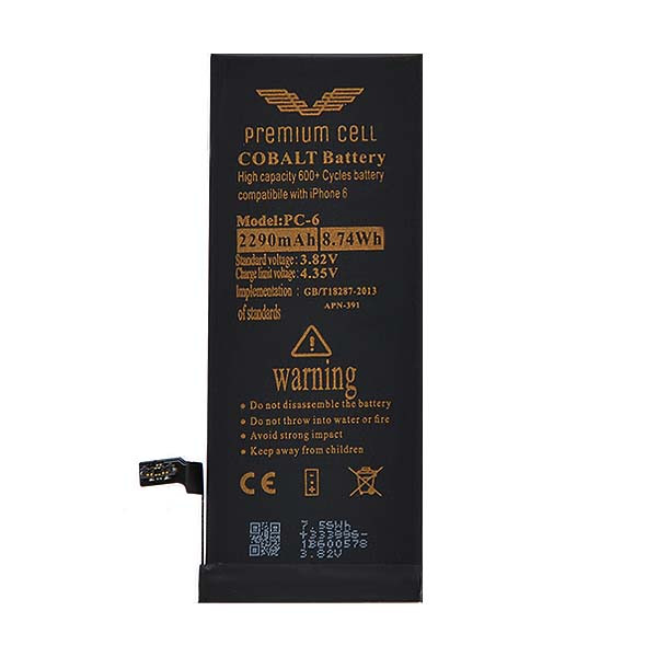 bateria premium cell cobalt iphone 6 6g 1810mah 600+ cycles