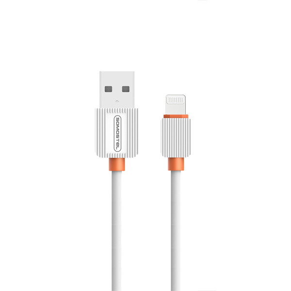 somostel ładowarka sieciowa usb + kabel usb - lightning 2a 10w 1m biały sms-a52