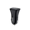 ładowarka samochodowa 3a czarna denmen 3100ma dual fast charging dz06 2xusb 15w