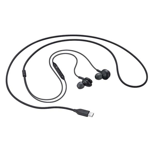 słuchawki douszne przewodowe samsung eo-ic100 zestaw słuchawkowy typ-c czarne gh59-15252acy