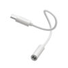 denmen adapter hf du01 typ-c jack 3.5 cala biały du01