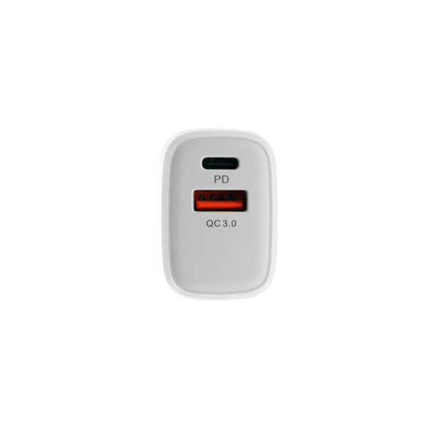 somostel ładowarka sieciowa usb+typ-c + kabel typ-c - usb 3a 20w 1m power delivery pd+qc3.0 biały sms-q01
