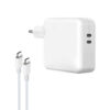 economy ładowarka sieciowa typ-c 35w biała 2xtyp-c pd + kabel usb typ-c - typ-c