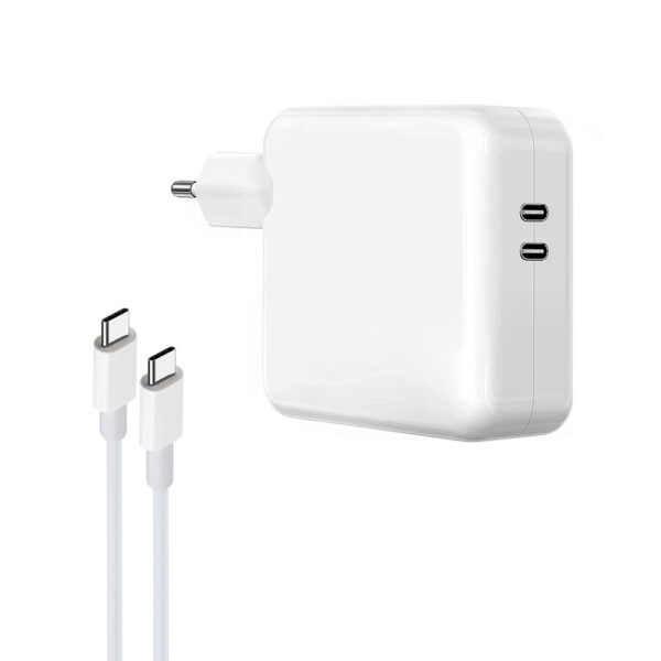economy ładowarka sieciowa typ-c 35w biała 2xtyp-c pd + kabel usb typ-c - typ-c