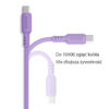 somostel kabel typ-c - typ-c 5a 60w 1.2m power delivery pd fioletowy sms-bp10