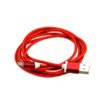 economy kabel usb micro nylon czerwony 1,5m red