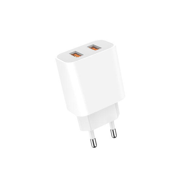 denmen ładowarka sieciowa dc05 2xusb 2.4a 12w biały dc05