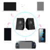 ecobox głośnik pc stereo czarny d7