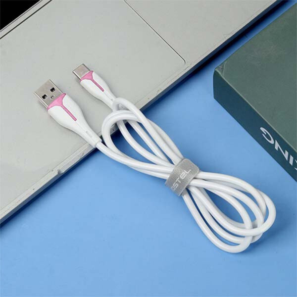 somostel kabel usb - lightning 2.4a 30w 1m quick charge qc3.0 biały powerline sms-bp08