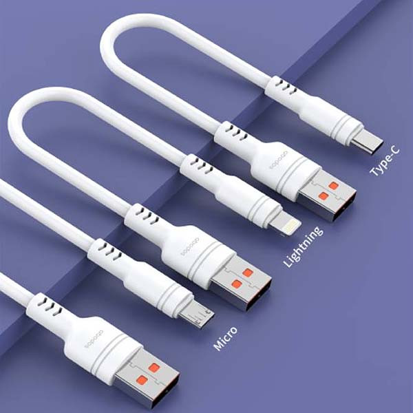 abados kabel usb micro usb biały 30cm 5a box