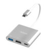 somostel adapter host usb+typ-c+hdmi 60w srebrny sms-bz07