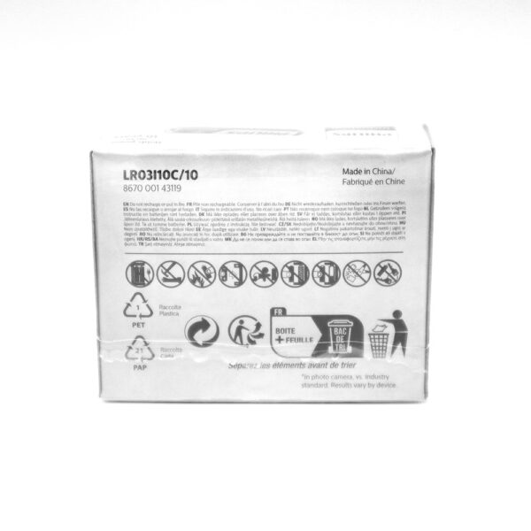 bateria alkaliczna philips aaa alkaline lr03i10c/ 10szt industrial
