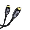 economy kabel thunderbolt typ-c do typ-c 40gbps wzmacniany 1m czarny pd 8k 60hz 100w