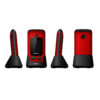 mobiola telefon dla seniora mb610 2g czerwony z klapką