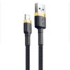 kabel usb lightning baseus cafule 2.4a 1m (złoto-czarny)