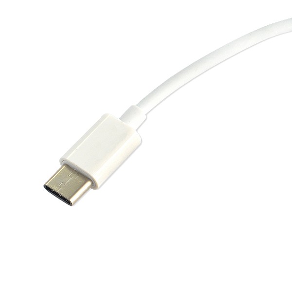 economy adapter słuchawek hf typ-c na jack 3,5 przejściówka biały
