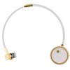 słuchawka bluetooth fineblue diamond douszne fl-c8 białe/złote kanałowe