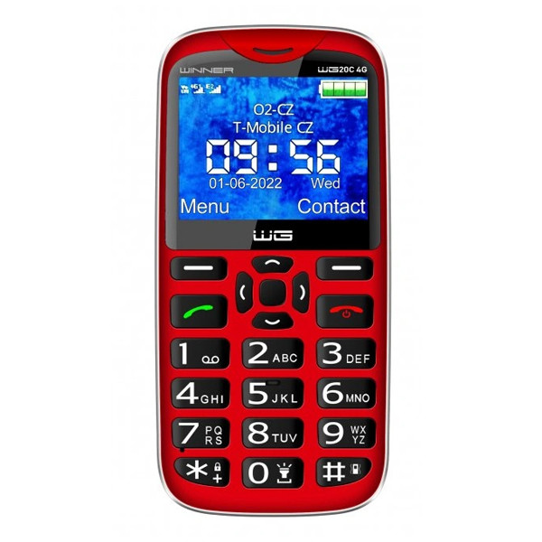telefon winner group wg20c 4g czerwony