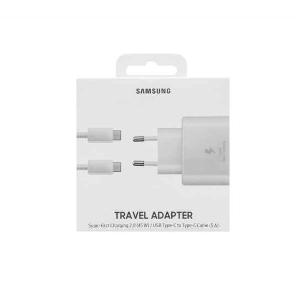 samsung ładowarka sieciowa typ-c 3a ep-ta845 45w biały retail box