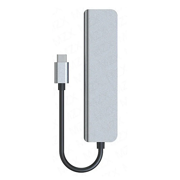ecobox adapter typ-c rozdzielacz hdmi + typ-c + usb + czytnik kart dex
