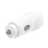 denmen ładowarka samochodowa 2xusb 2.4a 12w biały dz17w