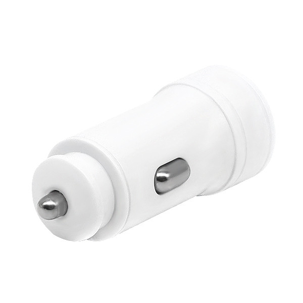 denmen ładowarka samochodowa 2xusb 2.4a 12w biały dz17w