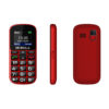 telefon gsm mobiola mb200 2g telefon dla seniora czerwony