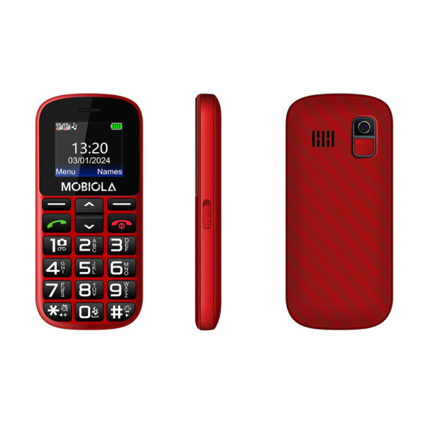 telefon gsm mobiola mb200 2g telefon dla seniora czerwony