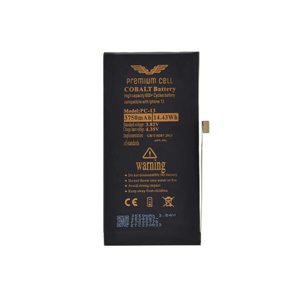bateria premium cell cobalt iphone 13 3750mah 600+ cycles