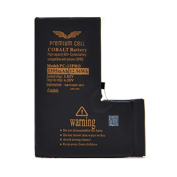 bateria premium cell cobalt iphone 13 pro 3395mah 600+ cycles