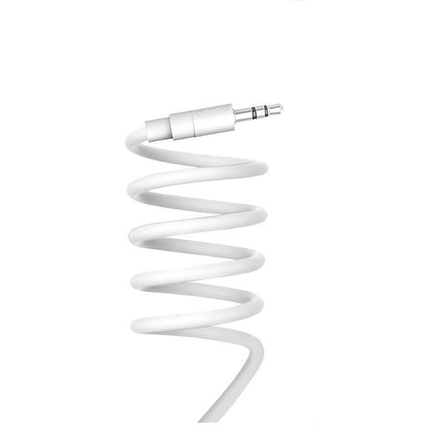 denmen kabel jack 3.5 cala - jack 3.5 cala 1m biały dx01w