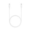 economy kabel usb pd typ-c - typ-c 3a 60w 1m power delivery pd biały