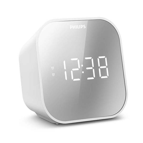cyfrowe radio fm lustrzane budzik alarm zegar usb philips tar4406/12