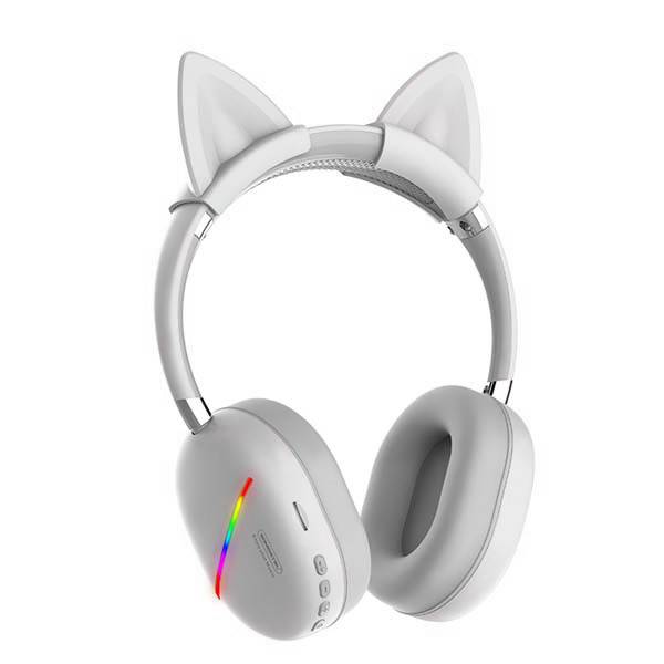 somostel słuchawki bluetooth nauszne cj17 bt 5.0 biały stero sms-cj17
